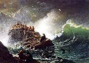 Albert Bierstadt Seals on the Rocks, Farallon Islands painting